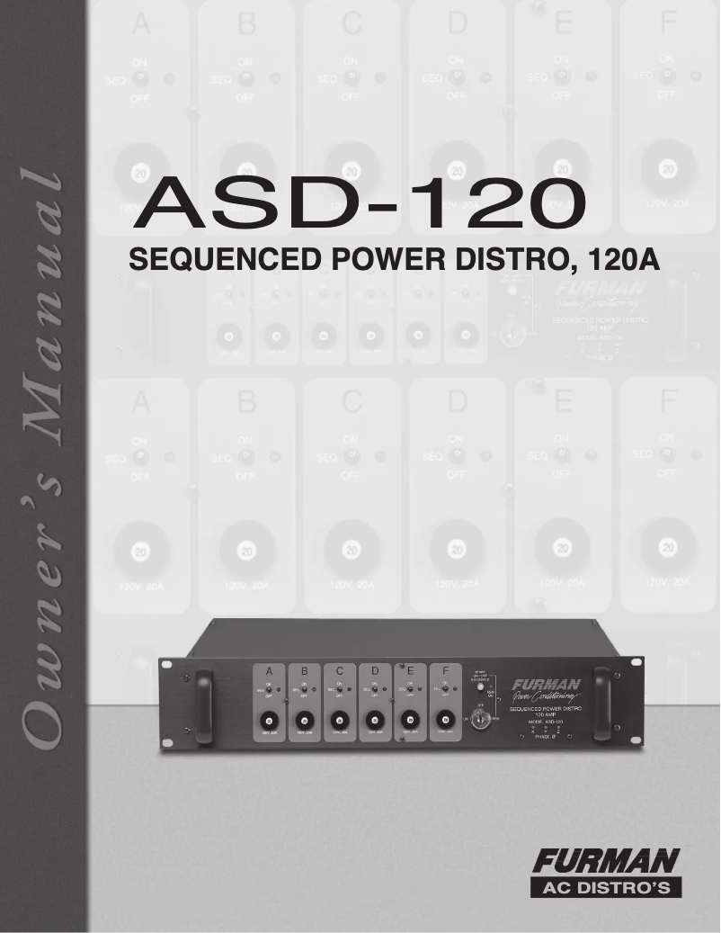 Image de la première page du manuel de l'appareil ASD-120 2.0