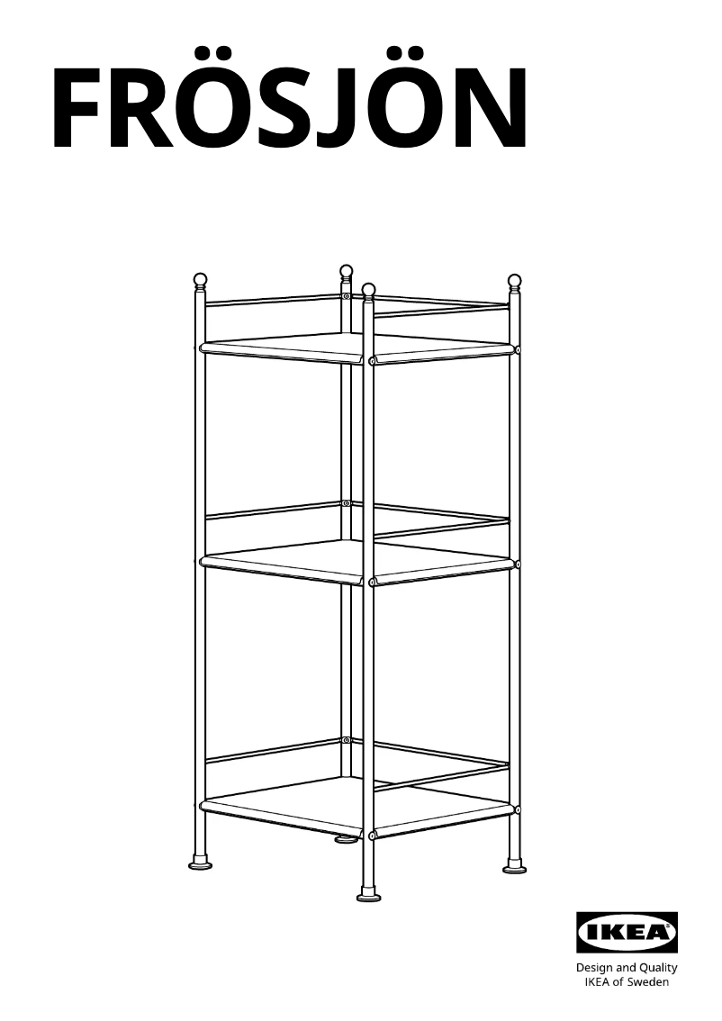 Page 1 de la notice Manuel utilisateur Ikea FRÖSJÖN 905.749.18