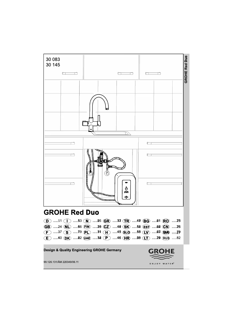 Page n°1 - Manuel utilisateur Grohe Red Duo
