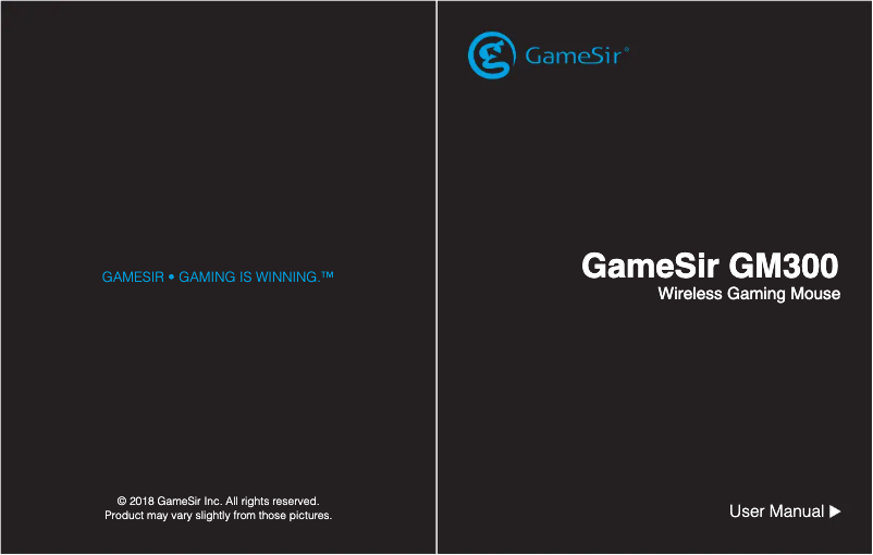 Page n°1 - Manuel utilisateur Gamesir GM300