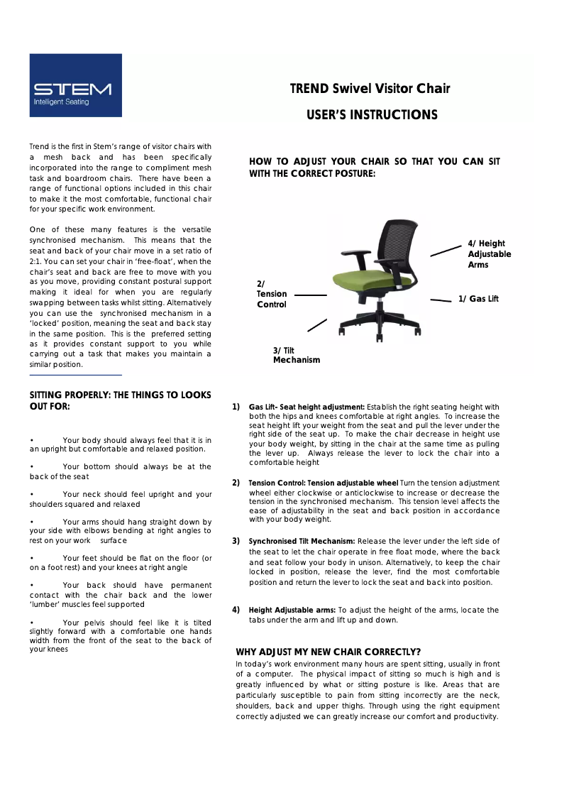 Image de la première page du manuel de l'appareil Trend 3200