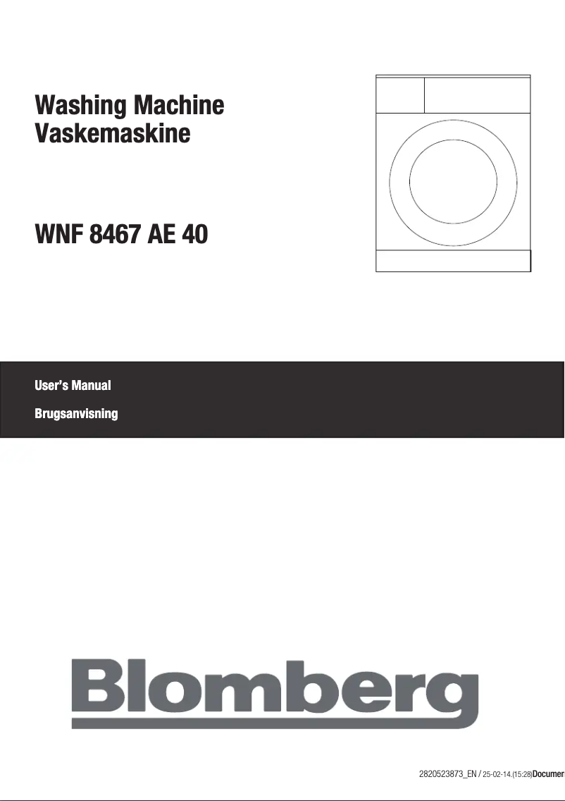 Image de la première page du manuel de l'appareil WNF 8467 AE40