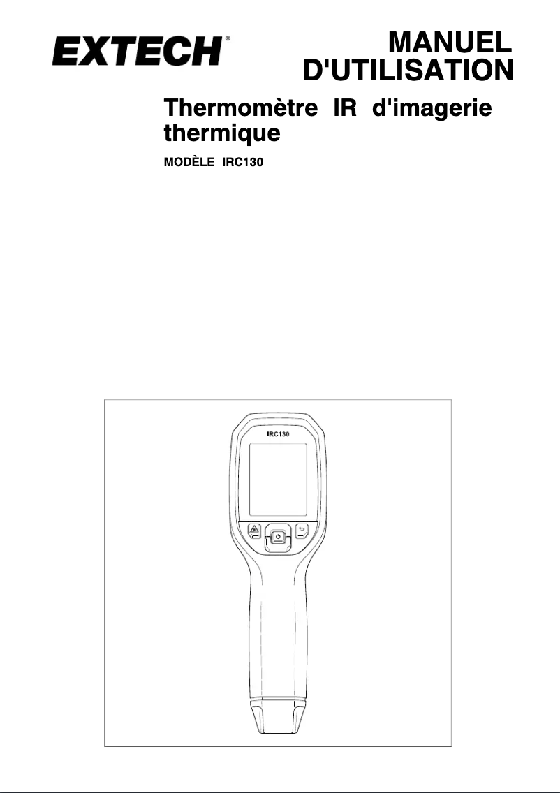 Image de la première page du manuel de l'appareil IRC130
