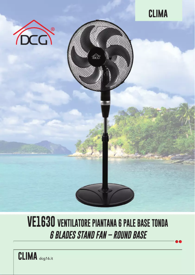 Page 1 de la notice Manuel utilisateur DCG VE1630