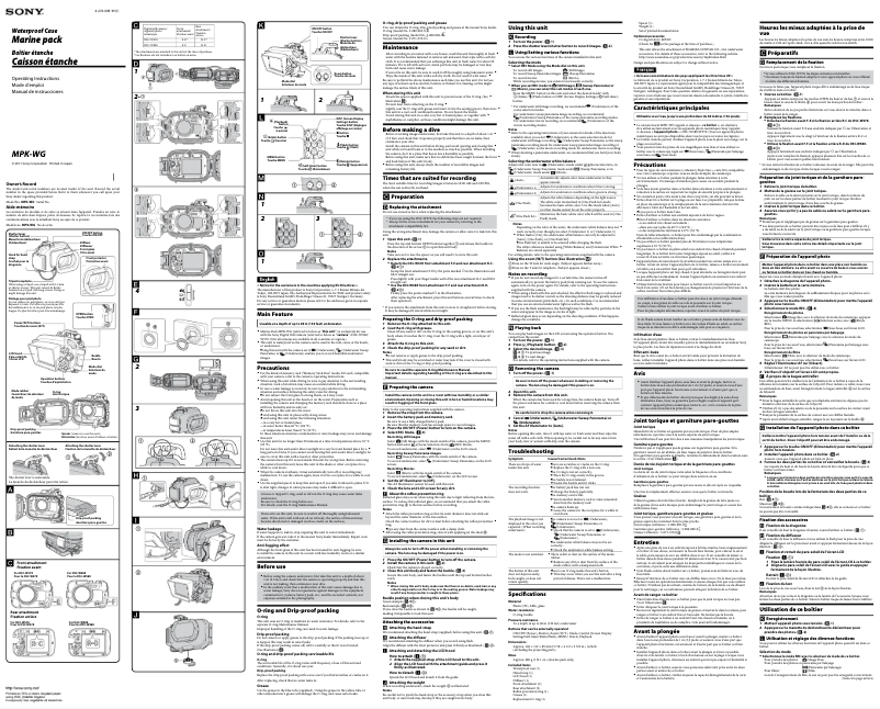 Image de la première page du manuel de l'appareil MPK-WG