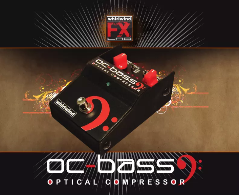 Page 1 de la notice Manuel utilisateur Whirlwind OC Bass