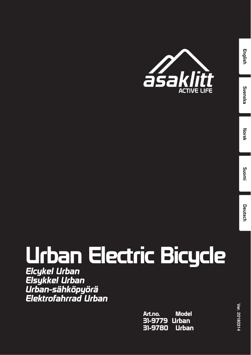 Página 1 del manual Manual de usuario Asaklitt Urban