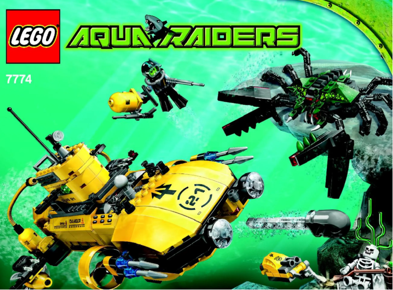 Page 1 de la notice Manuel utilisateur Lego Aqua Raiders 7774