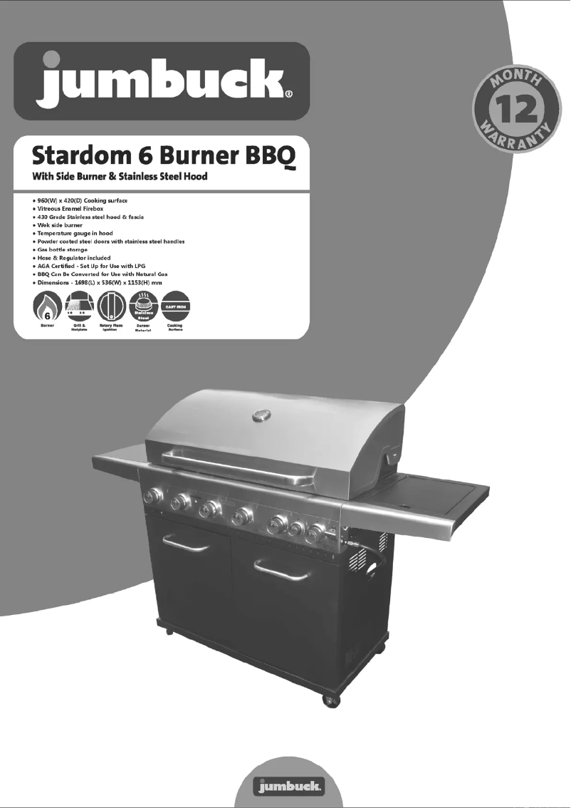 Page 1 de la notice Manuel utilisateur Jumbuck Stardom