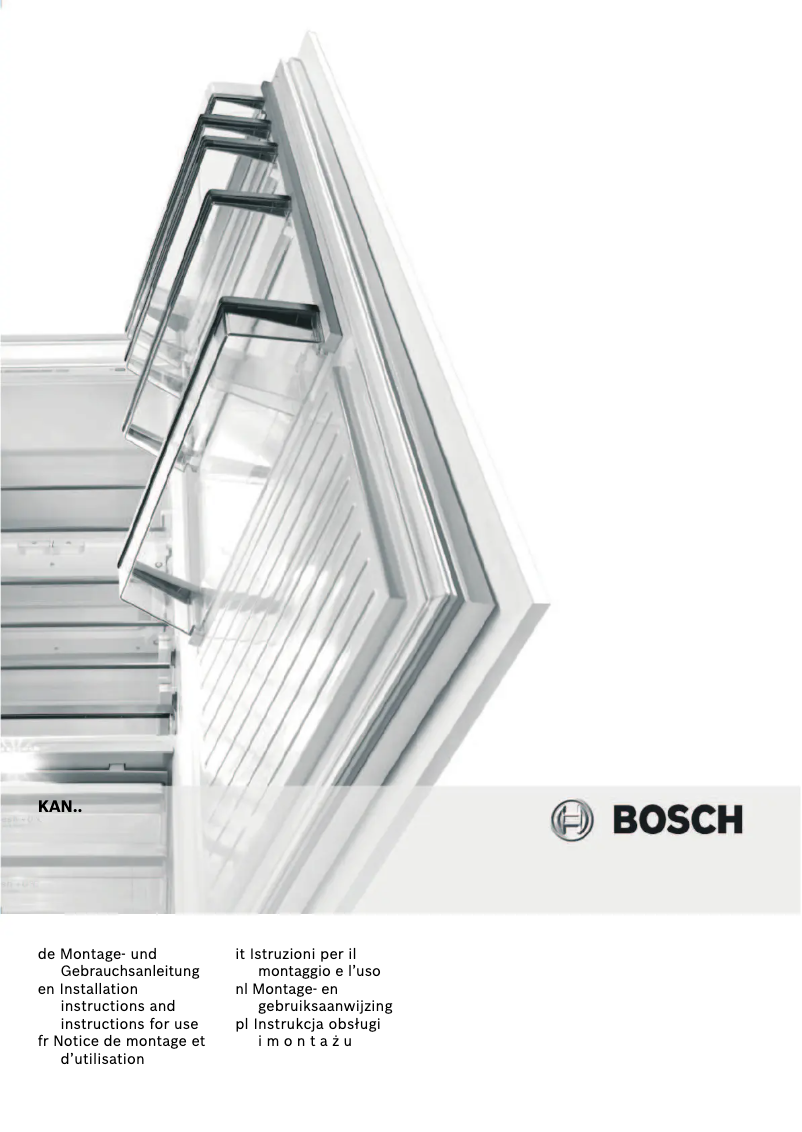 Page 1 de la notice Manuel utilisateur Bosch KAN62A75
