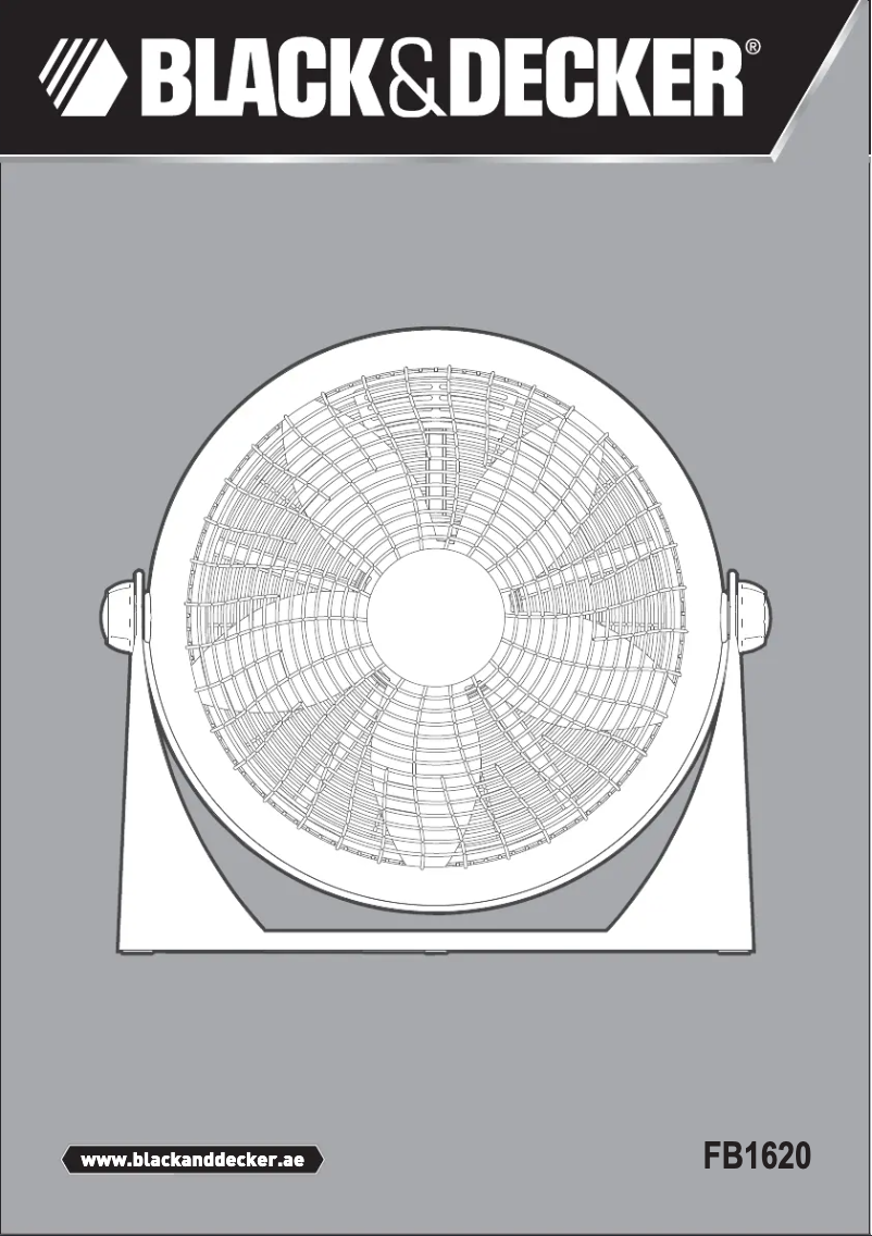 Page 1 de la notice Manuel utilisateur Black & Decker FB1620SA