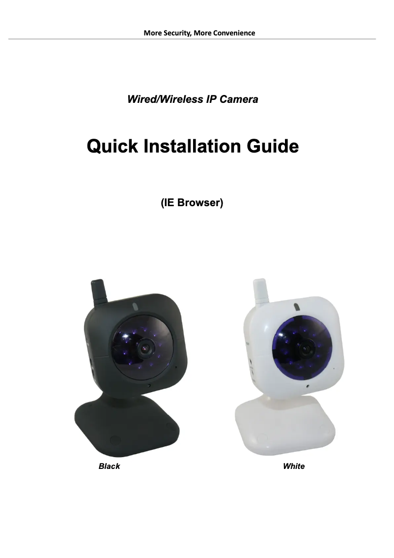 Page 1 de la notice Manuel utilisateur Elro C703IP