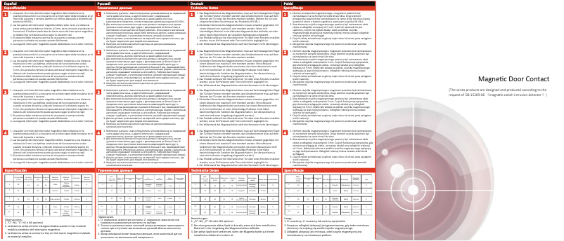 Image de la première page du manuel de l'appareil DS-PD1-MC-RS