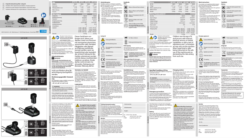 Image de la première page du manuel de l'appareil LGAP 12-2020