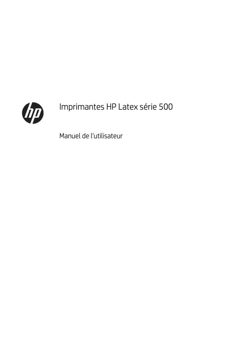Page 1 de la notice Manuel utilisateur HP Latex 560