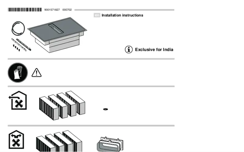 First page image of the manual for PVQ811F15E