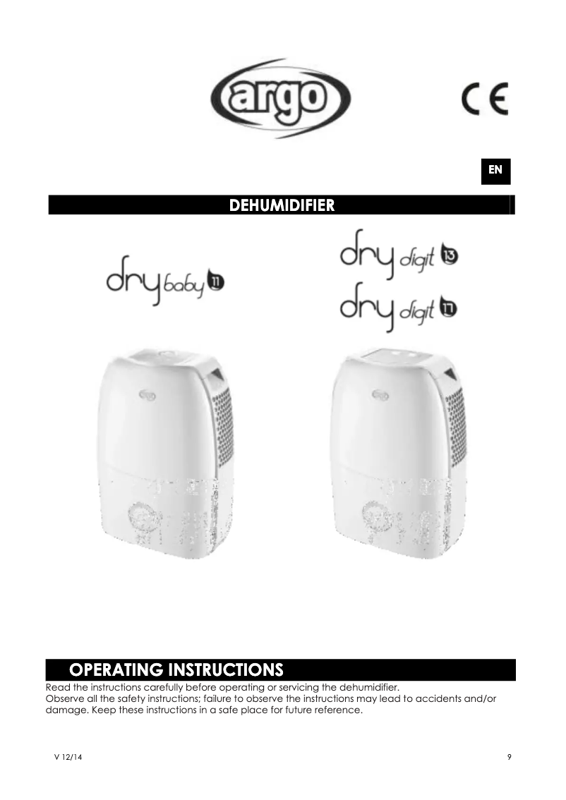 Image de la première page du manuel de l'appareil Dry Digit 17