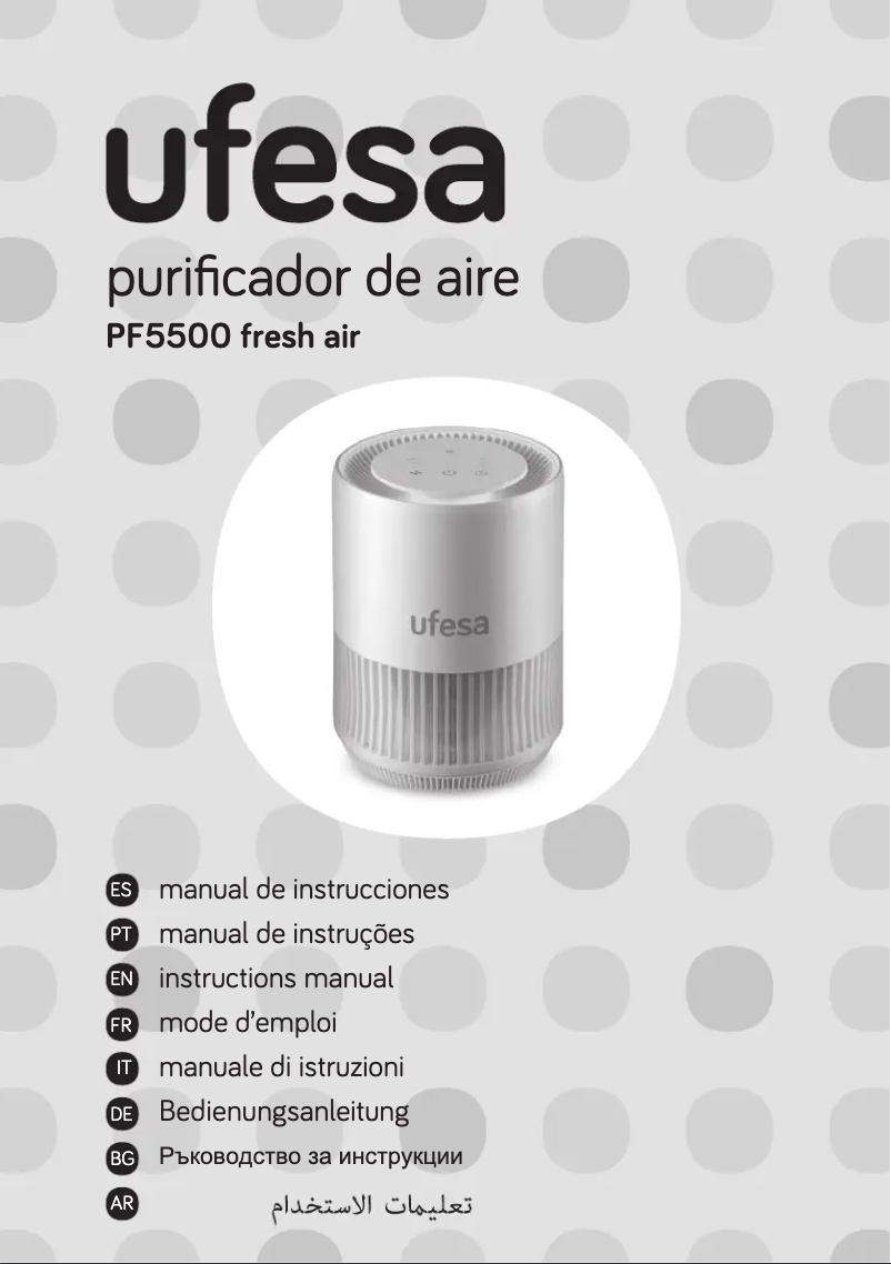 Image de la première page du manuel de l'appareil Fresh Air PF5500