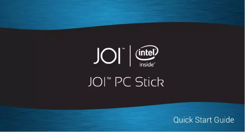 Image de la première page du manuel de l'appareil PC Stick