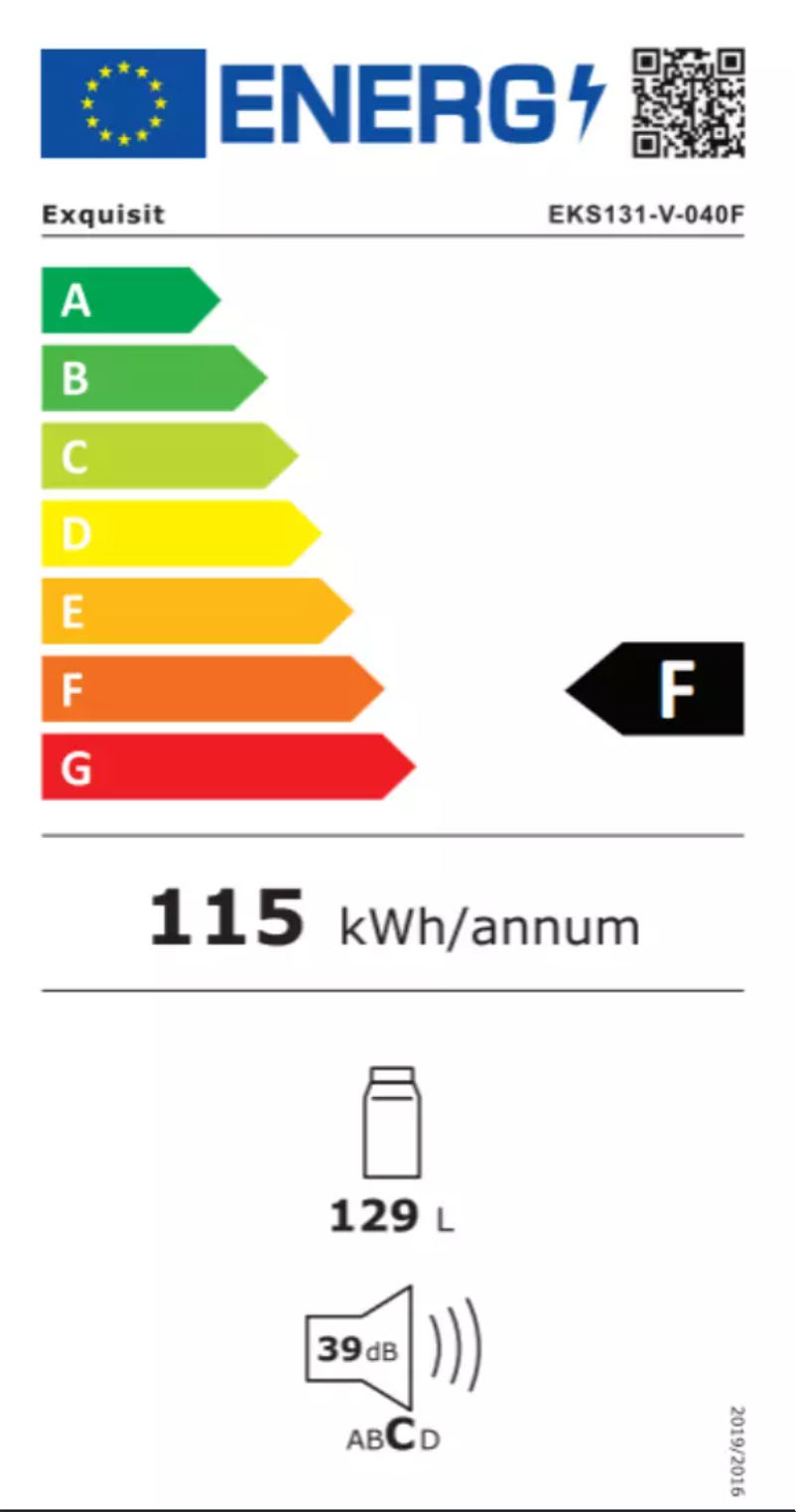 Page n°1 - Manuel utilisateur Exquisit EKS131-V-040F