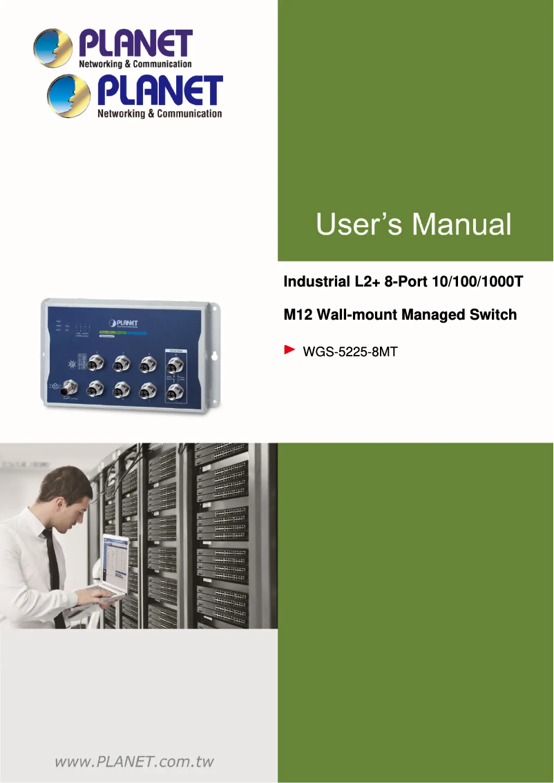 Page 1 de la notice Manuel utilisateur Planet WGS-5225-8MT