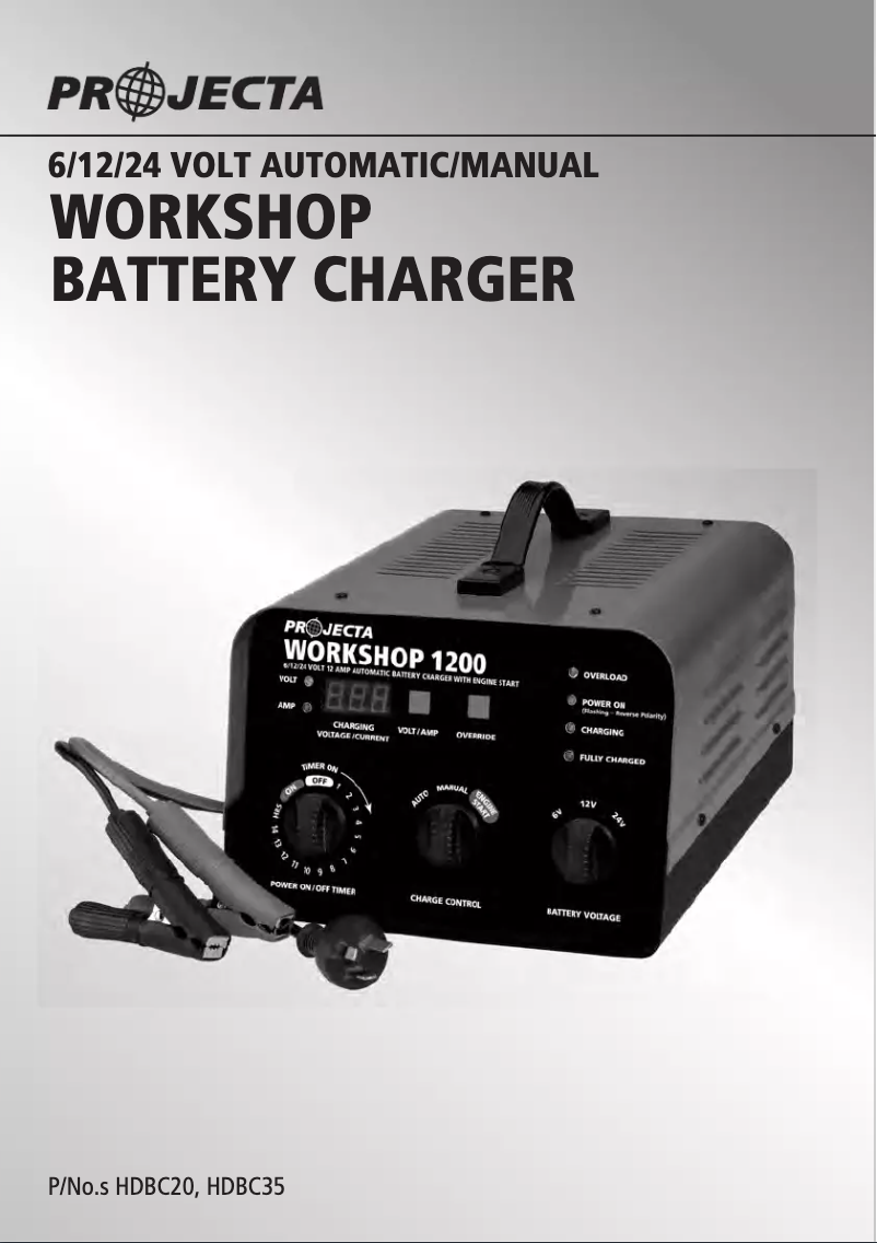 Page n°1 - Manuel utilisateur Projecta HDBC20