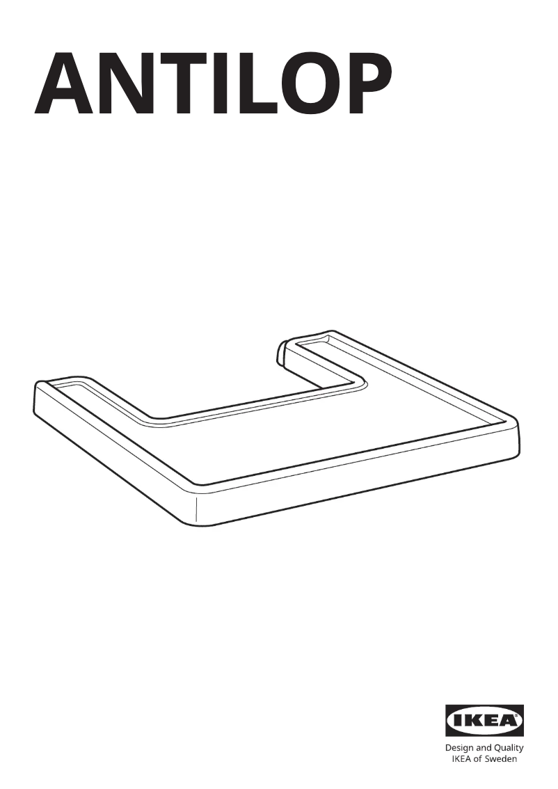 Page 1 de la notice Manuel utilisateur Ikea ANTILOP 203.859.78