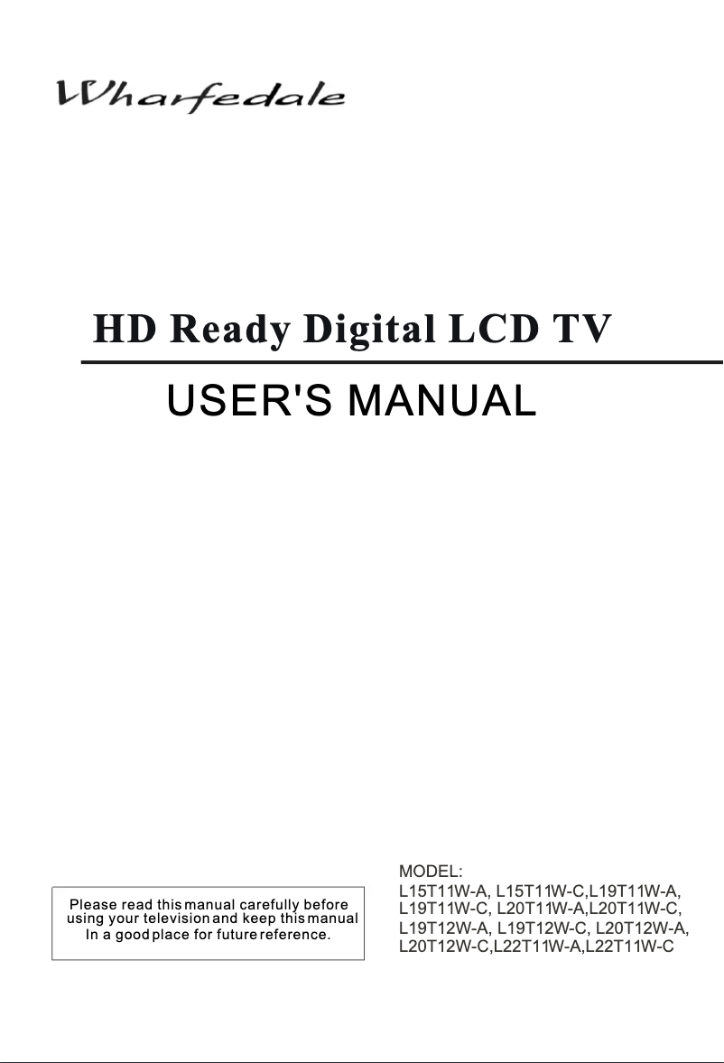 Image de la première page du manuel de l'appareil L22T11W-C