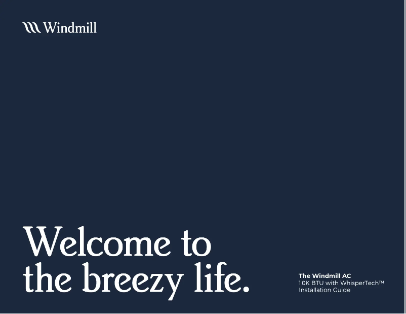 Page 1 de la notice Manuel utilisateur Windmill 12W2Wi