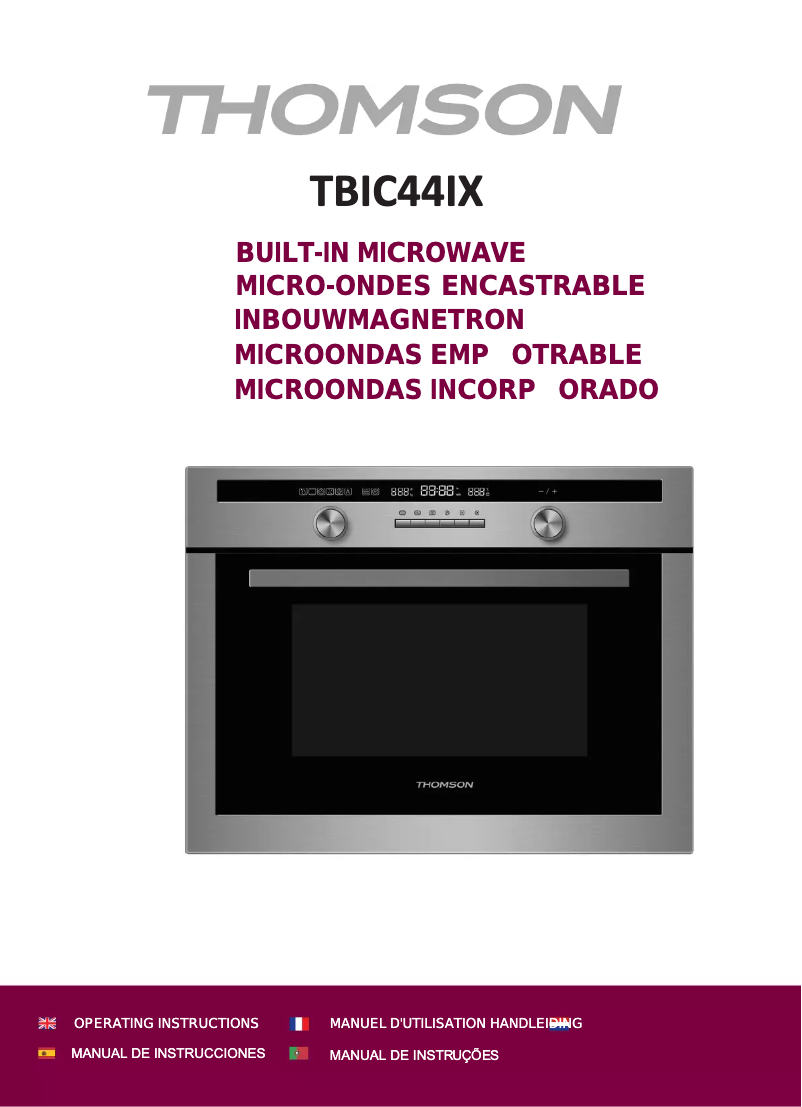 Page n°1 - Manuel utilisateur Thomson TBIC44IX