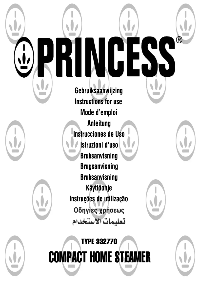 Page n°1 - Manuel utilisateur Princess 332770