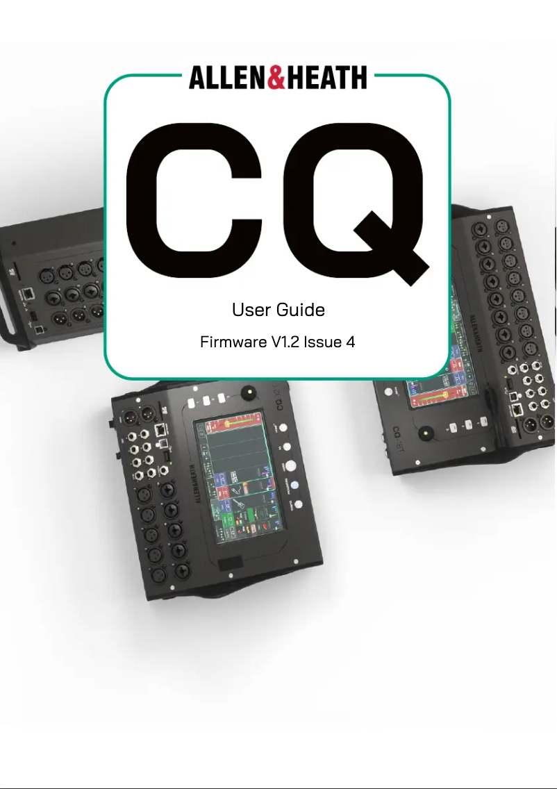 Page n°1 - Manuel utilisateur Allen & Heath CQ-20B