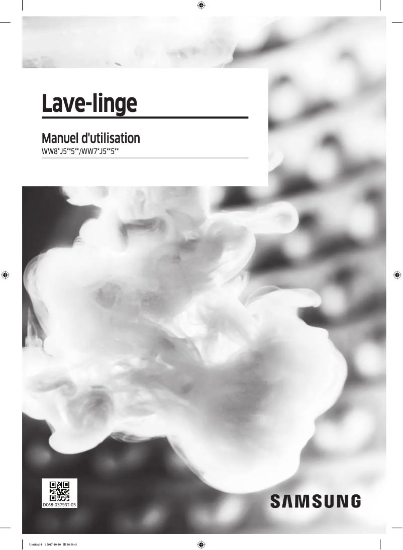 Page n°1 - Manuel utilisateur Samsung WW70J5555DW