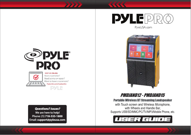 Image de la première page du manuel de l'appareil PMDJAND15