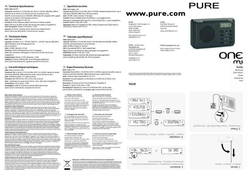Page n°1 - Manuel utilisateur Pure One Mi