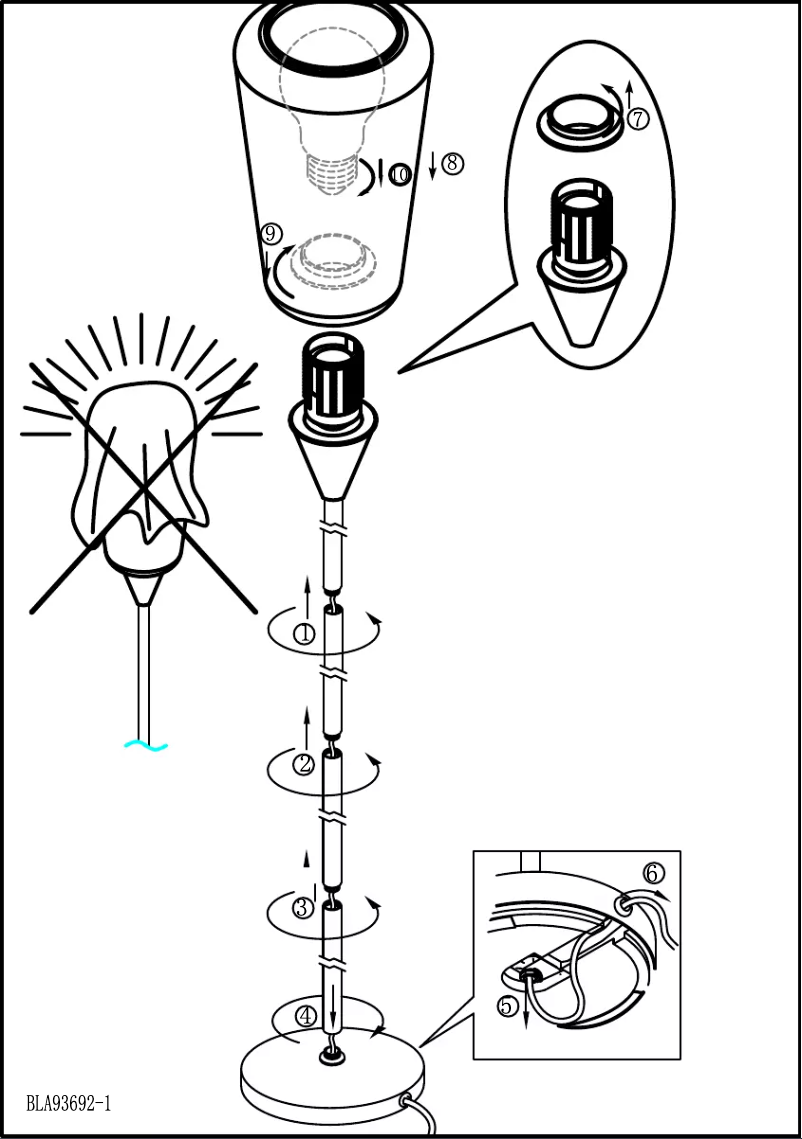 Page n°1 - Manuel utilisateur Eglo Pentone