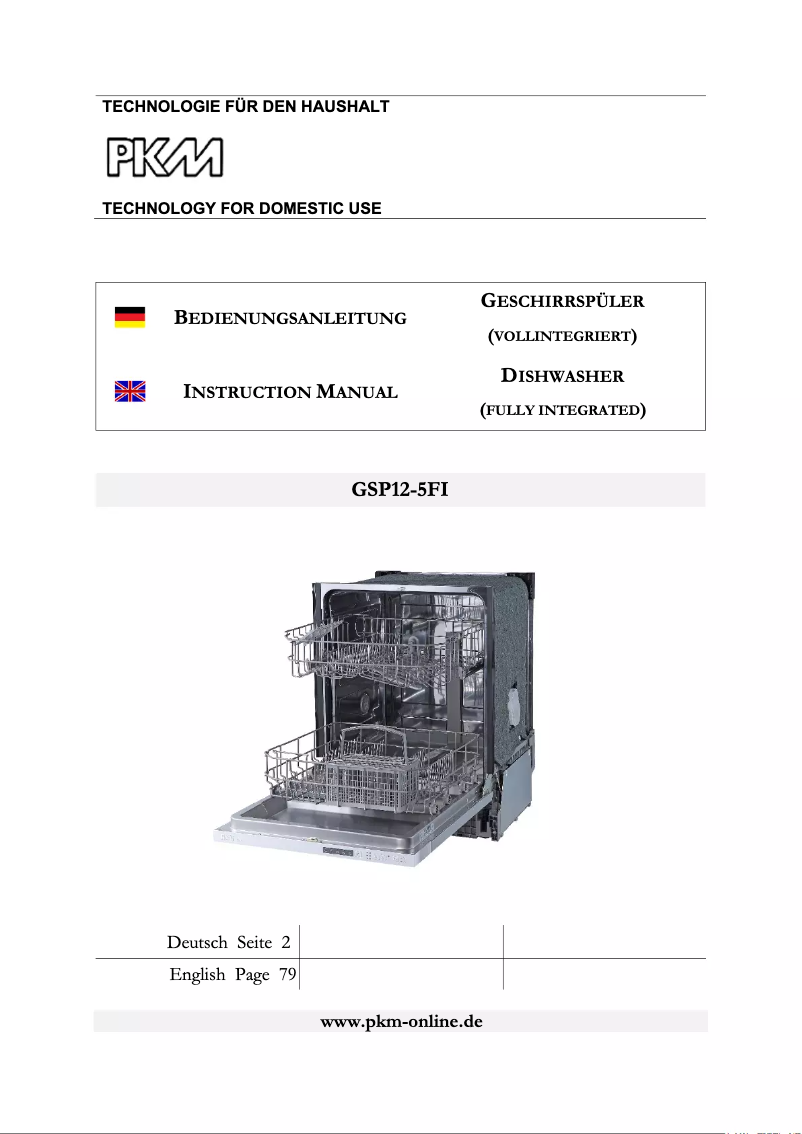Page n°1 - Manuel utilisateur PKM GSP12-5FI