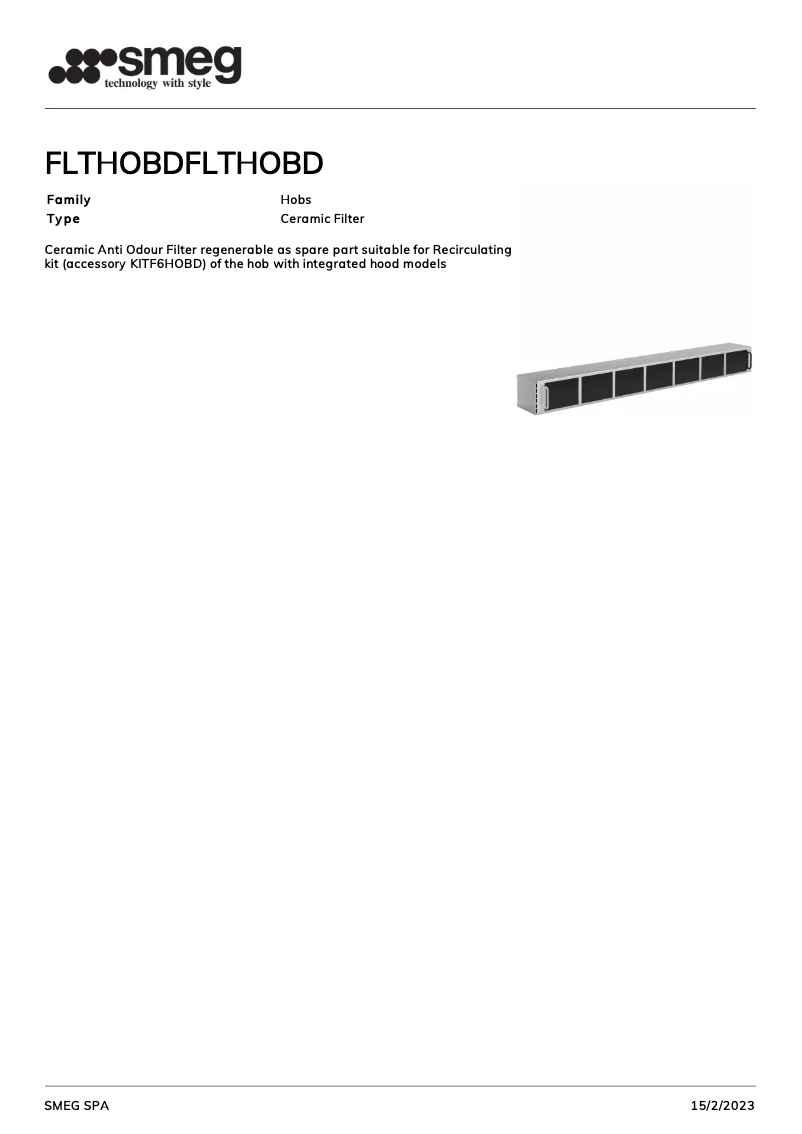 Page n°1 - Brochure Smeg FLTHOBD