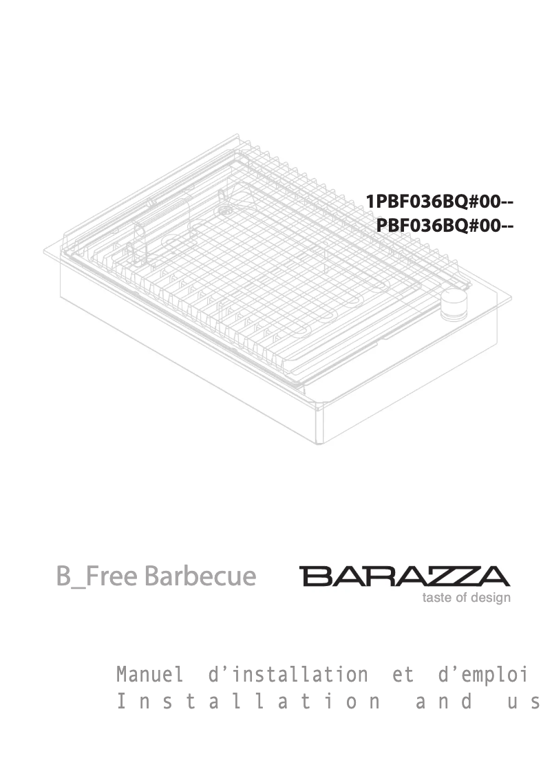 Page 1 de la notice Manuel utilisateur Barazza 1PBFBQ