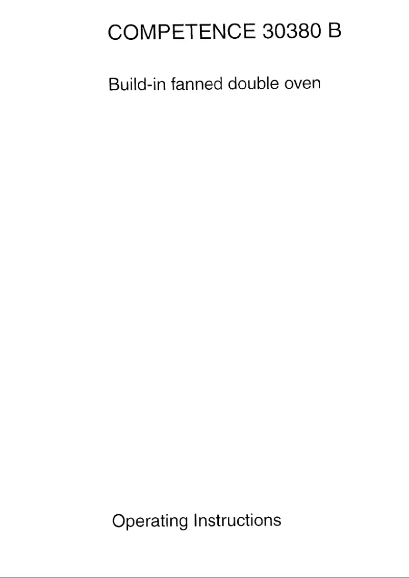 Image de la première page du manuel de l'appareil Competence 30380 B D