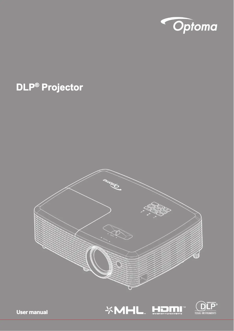 Page n°1 - Manuel utilisateur Optoma DS347