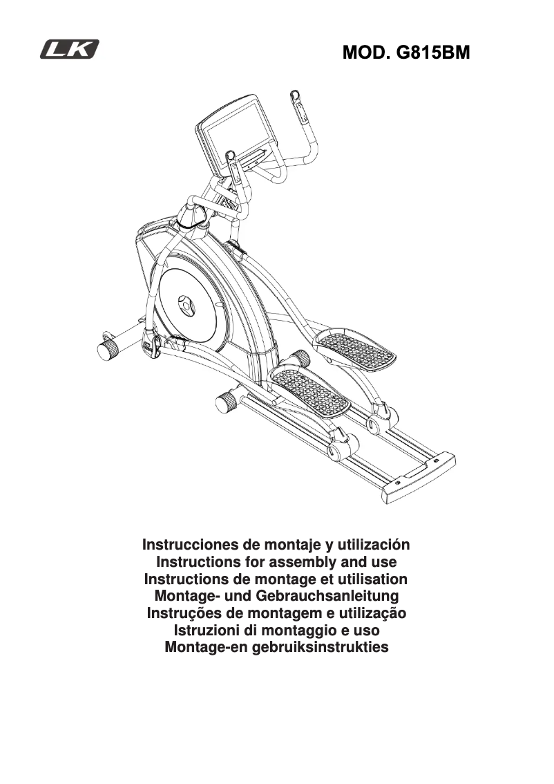 Page 1 de la notice Manuel utilisateur BH Fitness LK8150 (TV)