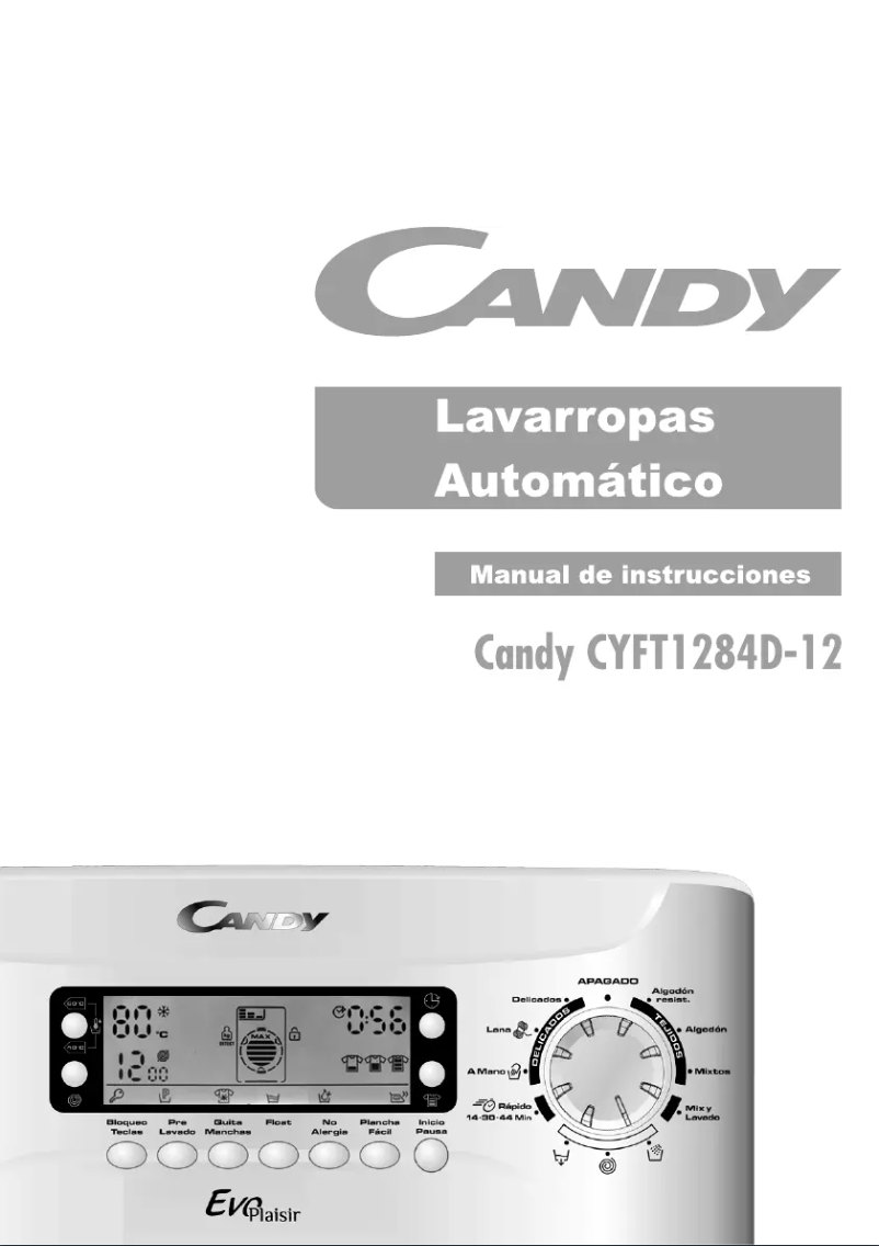 Page n°1 - Manuel utilisateur Candy CYFT 1284 D-12