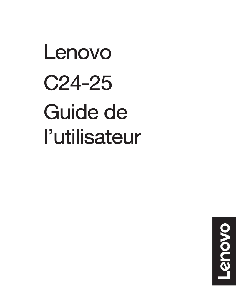 Página 1 del manual Manual de usuario Lenovo C24-25