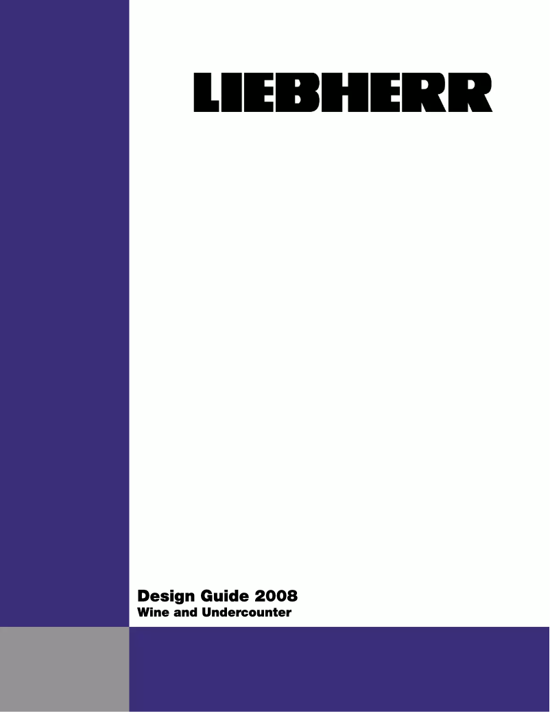 Page n°1 - Mode d'emploi Liebherr HWS-1800