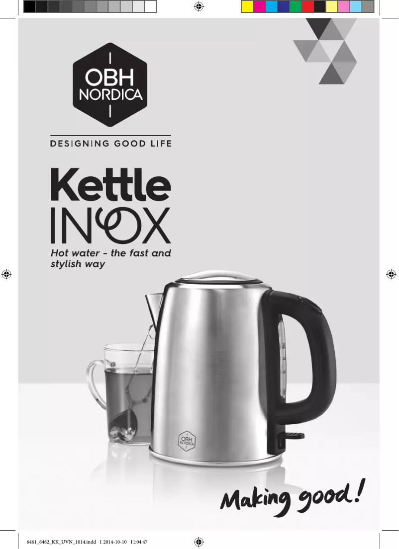 Page 1 de la notice Manuel utilisateur OBH Nordica Inox 6462