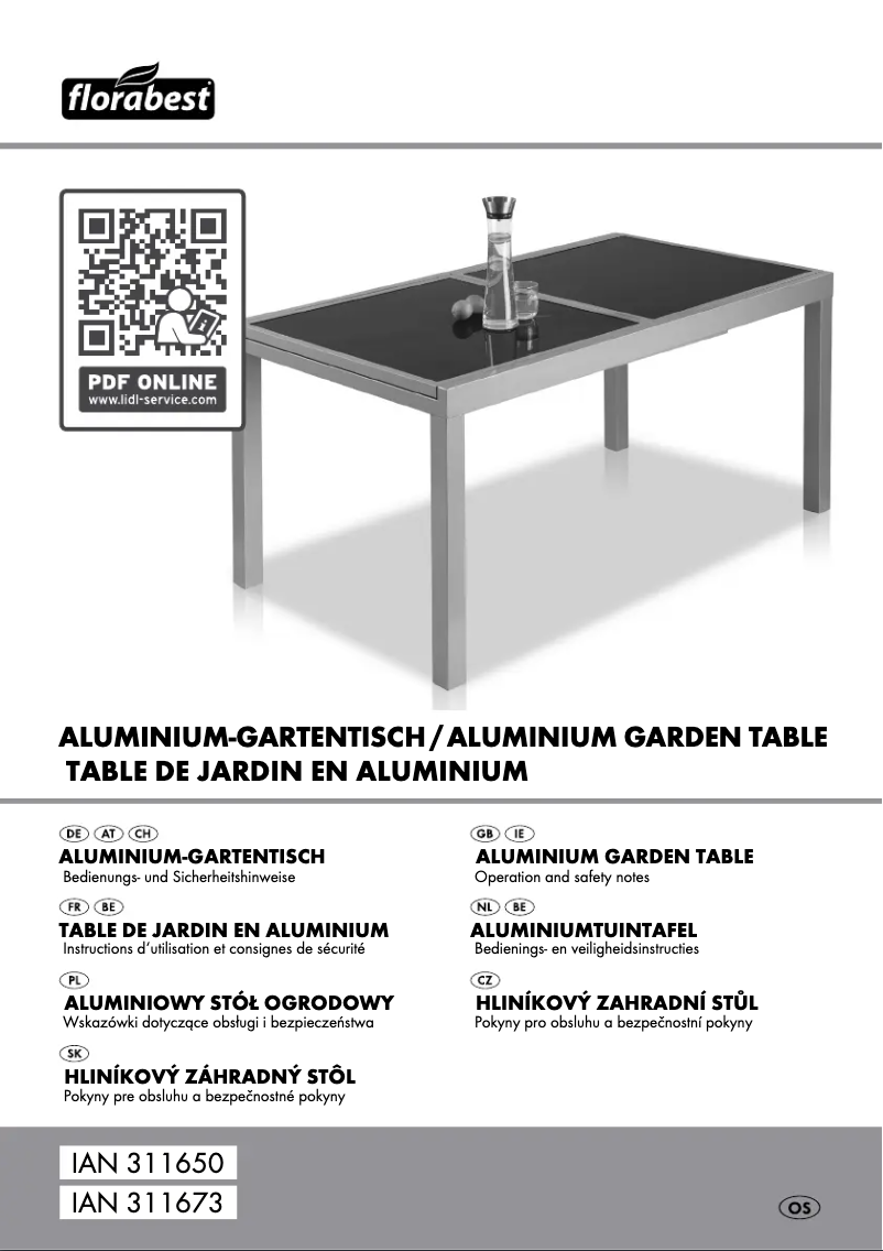 Page 1 of the manual User Manual Florabest IAN 295767