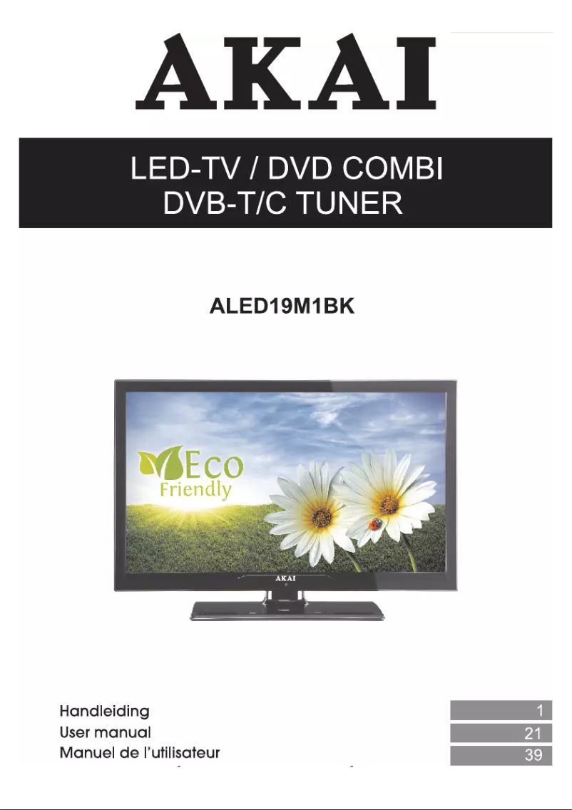 Image de la première page du manuel de l'appareil ALED19M1BK