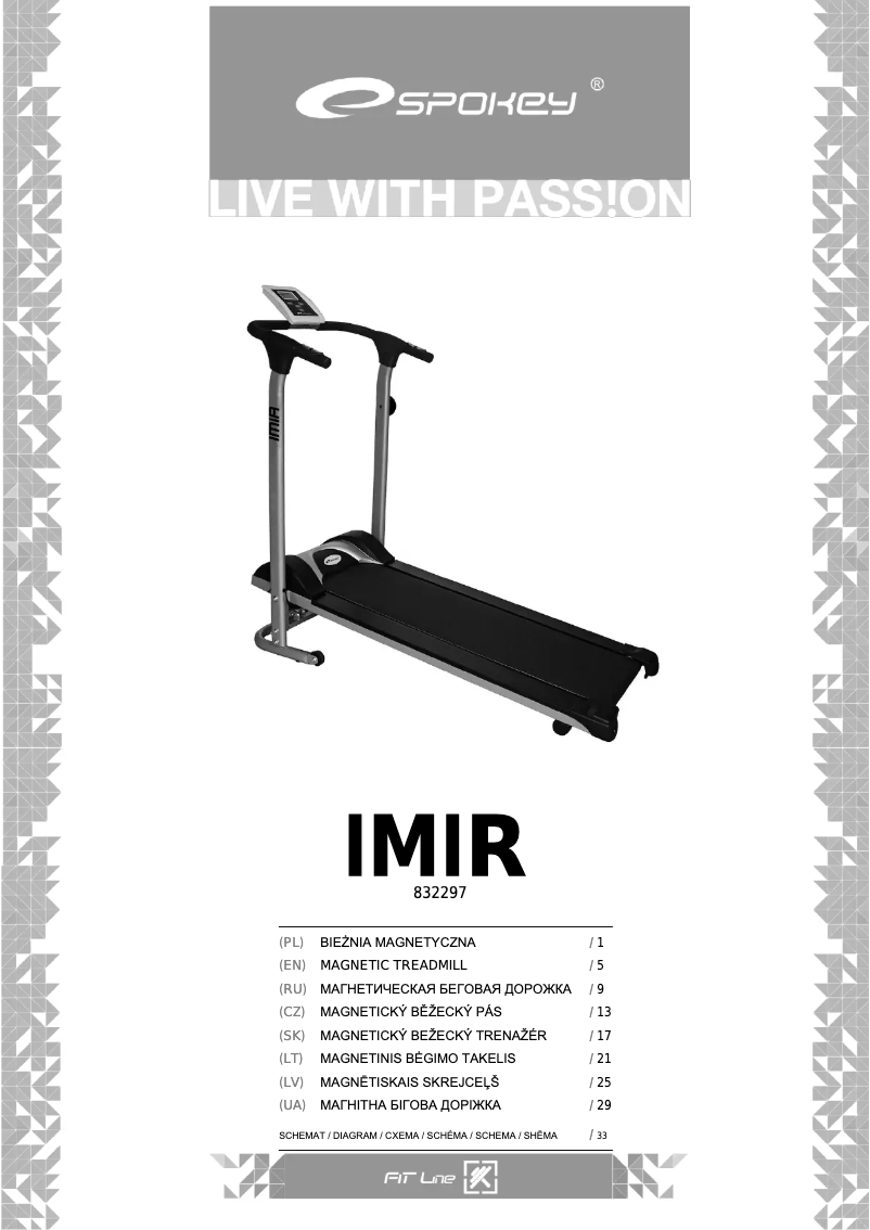 Page n°1 - Manuel utilisateur Spokey Imir 832297