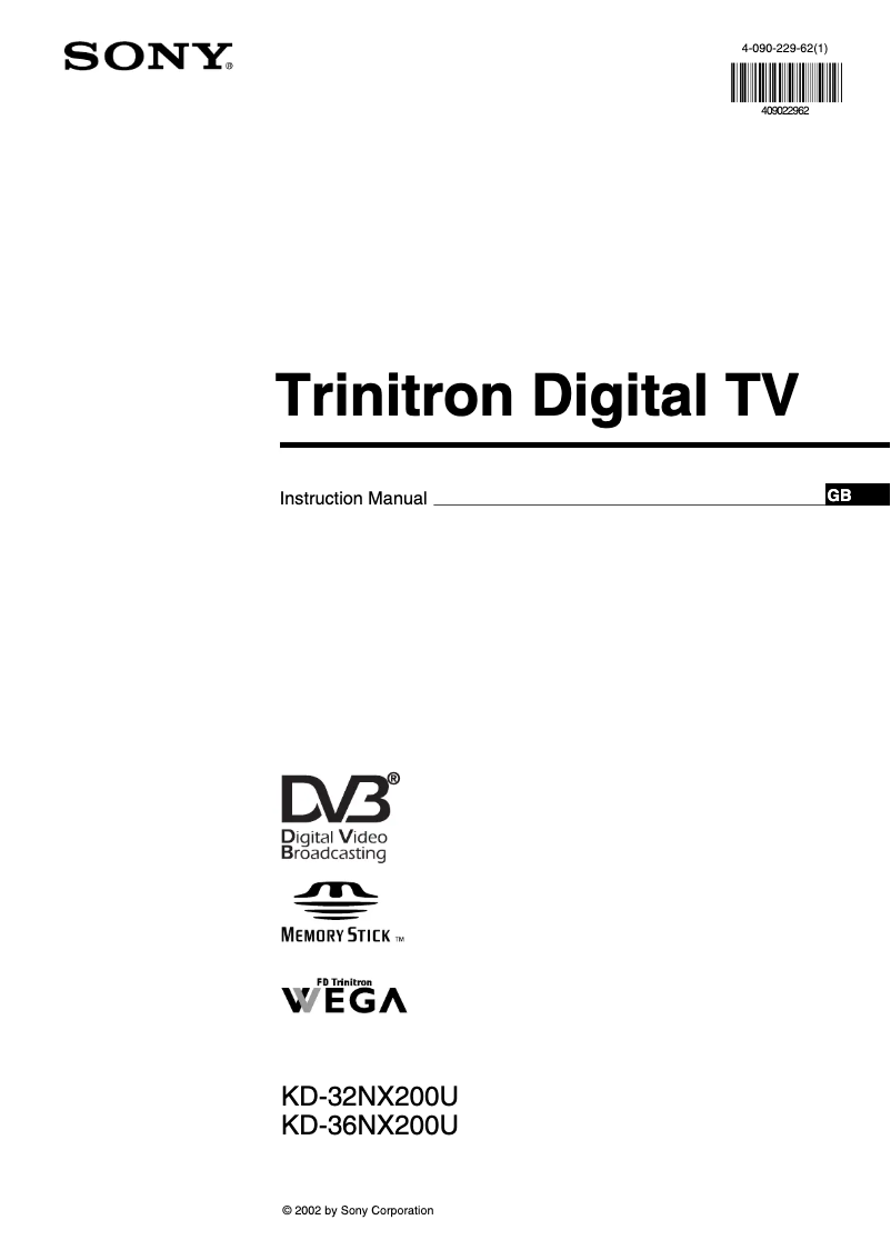 Page 1 de la notice Manuel utilisateur Sony KD-32NX200U